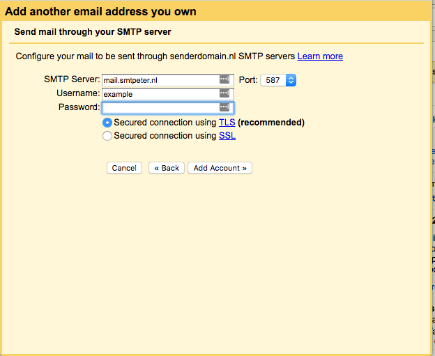 Gmail server setup wizard Gmail server setup wizard